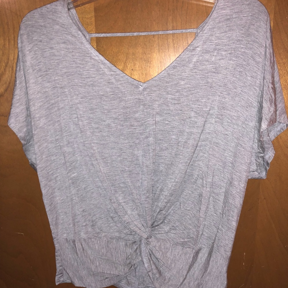 grey twist t shirt